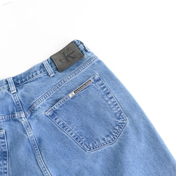 Vintage 90'S Calvin Klein Mid Wash Loose Easy Fit Jeans Size 38 - Picture 12 of 13